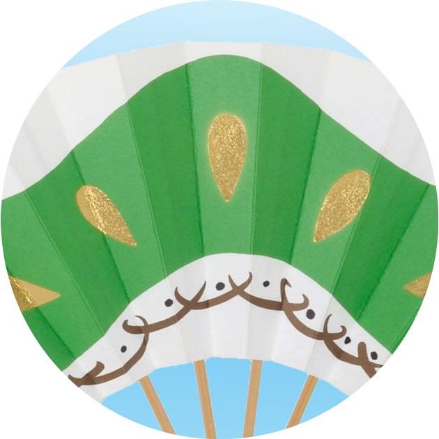 舞扇子 扇子 踊り用 松づくし 定番 御祝儀 両面同柄 あですがた 扇子箱