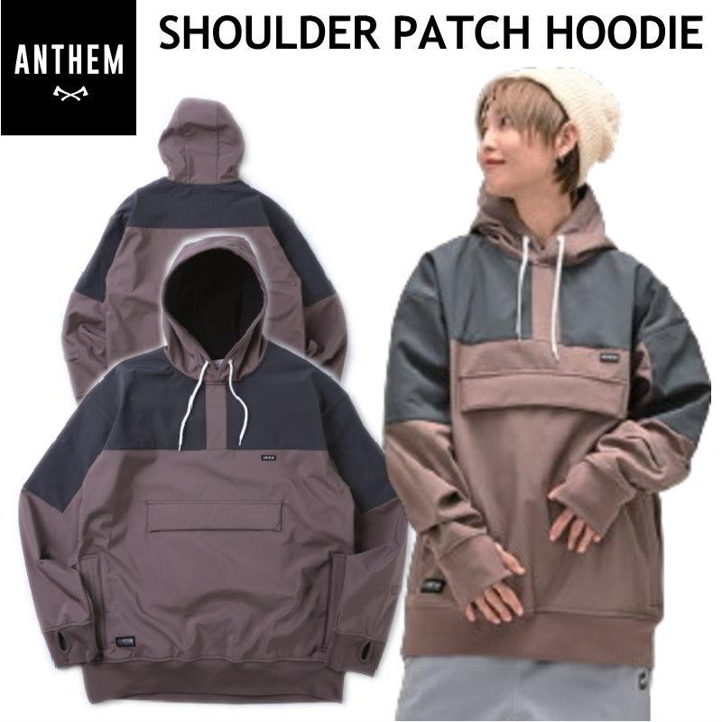 ◎ 24-25 ANTHEM SHOULDER PATCH HOODIE ROSY BROWN AN2405 アンセム