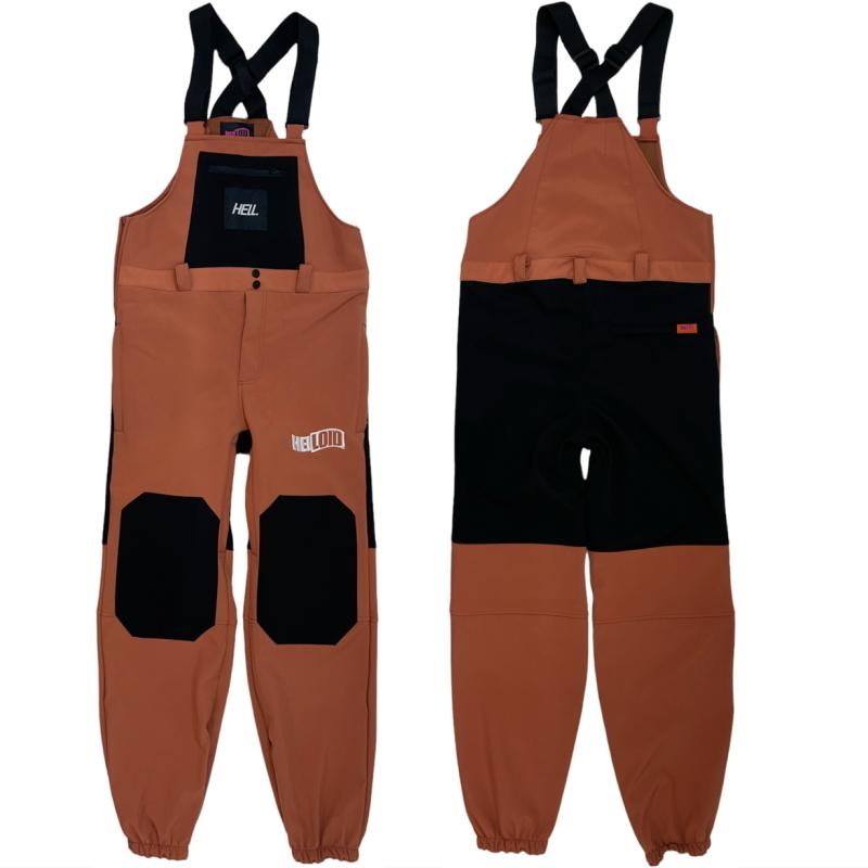 ◇ HELLOID SOFTSHELL BIB PANT TERACOTTA Mサイズ ヘルロイド