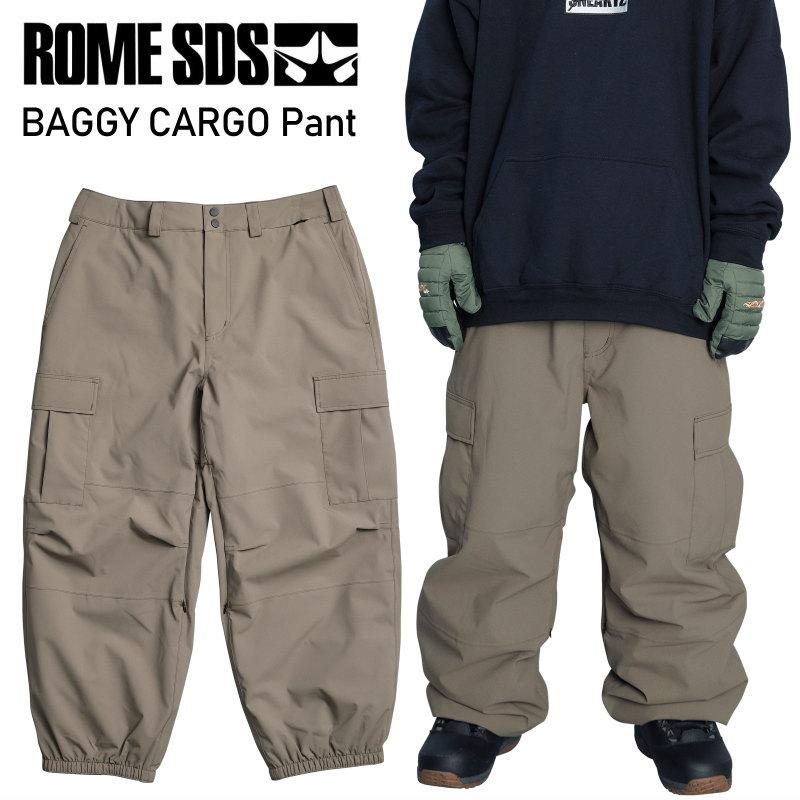ROME SDS ◎ 24-25 ROME SDS BAGGY CARGO PANT カラー:KHAKI バギー