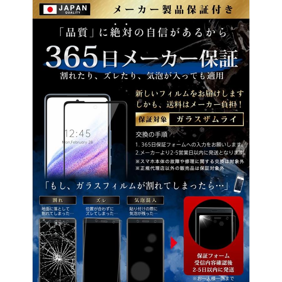 ガラスザムライ Galaxy A53 5G SC-53C SCG15 ガラスフィルム 全面保護