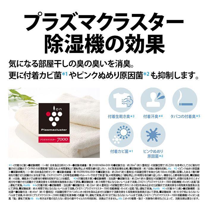 SHARP（シャープ） CV-P180-W 衣類乾燥除湿機 ホワイト系 プラズマ