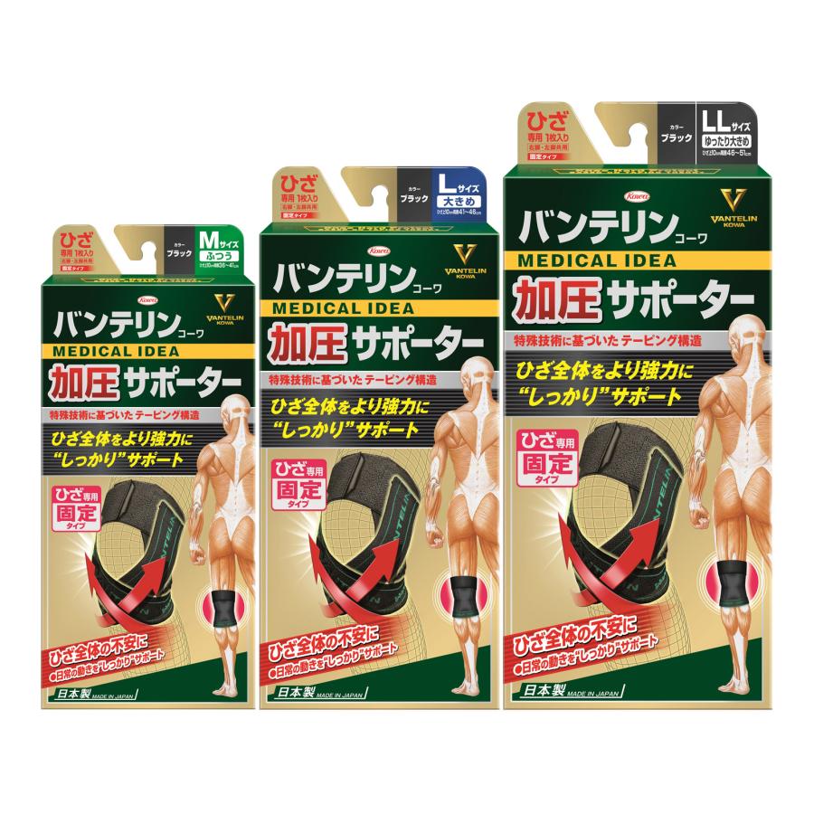 バンテリンコーワ バンテリン サポーター 膝 ひざ専用しっかり加圧