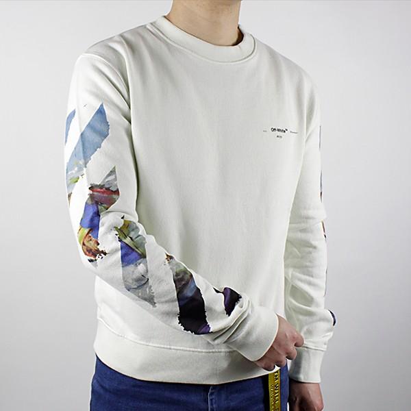 off white（オフホワイト） Off-White DIAG COLORED ARROWS SLIM CREW