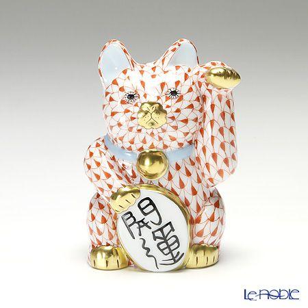 ヘレンド（HEREND） 並行輸入品 ヘレンド人形 15580 VH 招き猫 開運 大