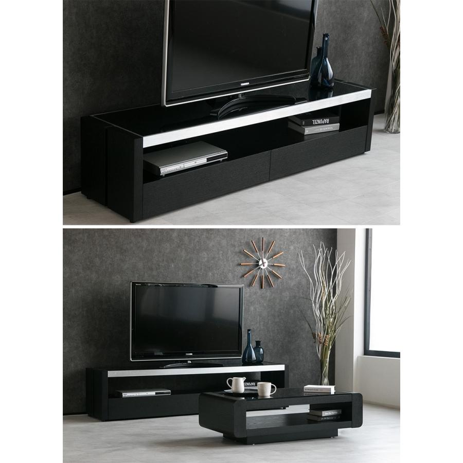 テレビ台 ローボード 収納 160cm おしゃれ ガラス天板 突板 テレビ