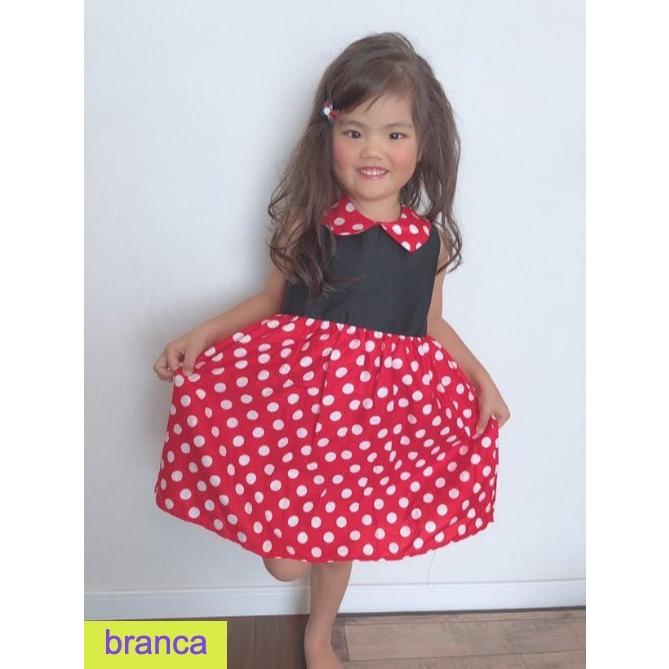 送料無料】ミニーマウス ミニーちゃん 衣装 コスプレ ワンピース 子供