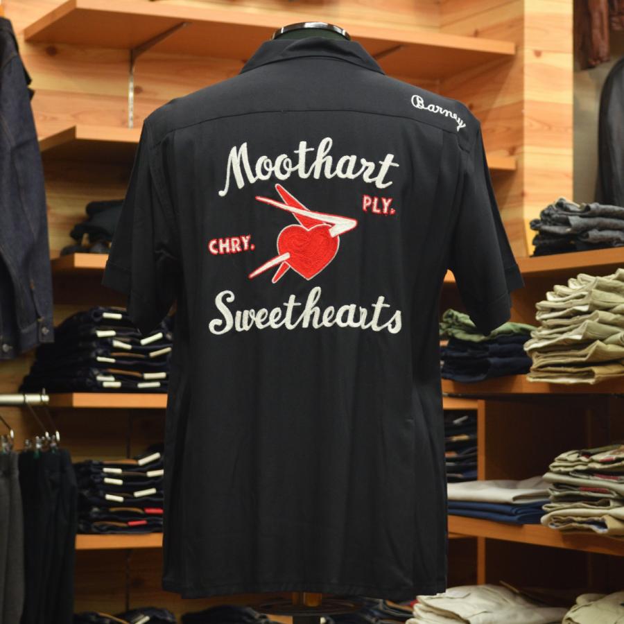 SLAP SHOT（スラップショット） ボウリングシャツ SWEET HEARTブラック