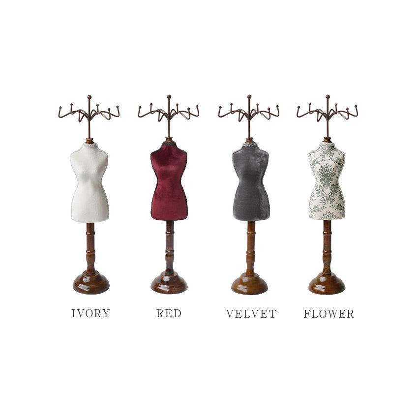 トルソー型アクセサリースタンド アンティーク調 卓上ミニトルソー