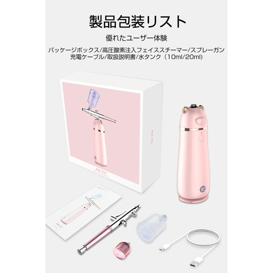 明誠 フェイススチーマー 水酸素噴霧器 水酸素注入 保湿潤い スプレー