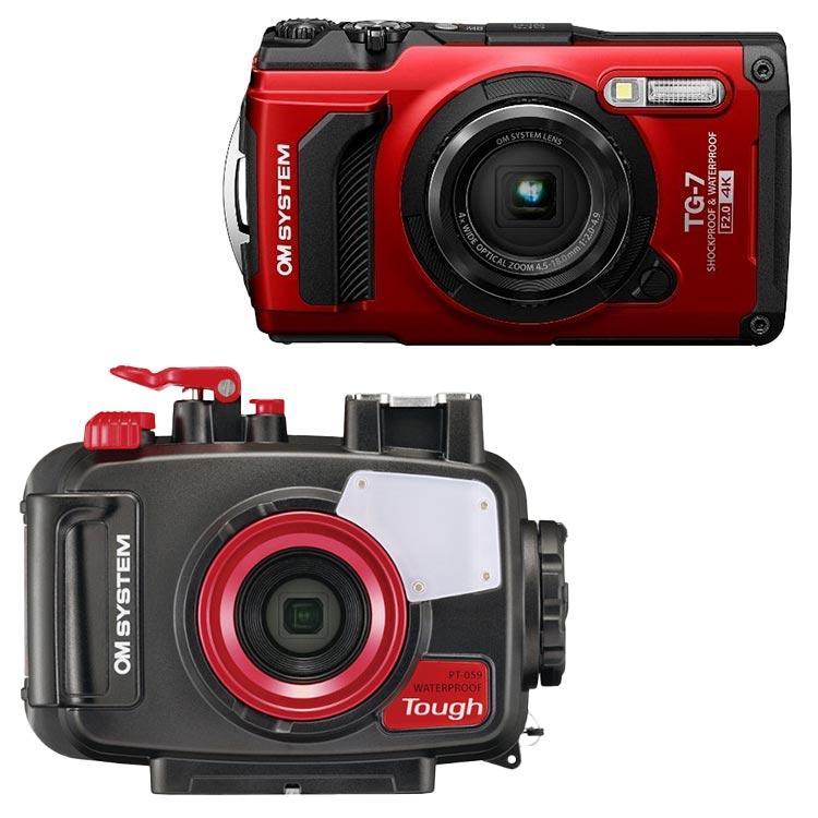 オリンパス（OLYMPUS） [ OM SYSTEM ] Tough TG-7 + PT-059 水中カメラ