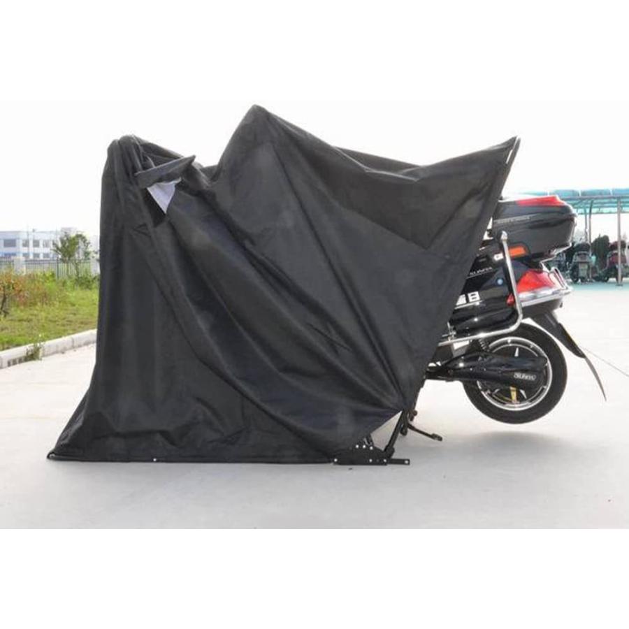 バイクカバー ドーム型 折り畳みバイクテント 600D PVC防水加工 バイク