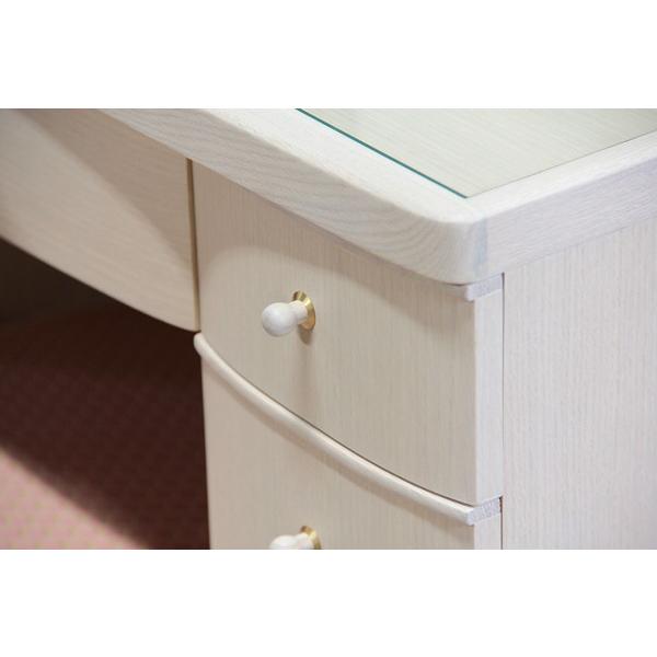 ドレッサー ライト付き 三面鏡 ホワイト 女優ミラー ミランダ : ミラー