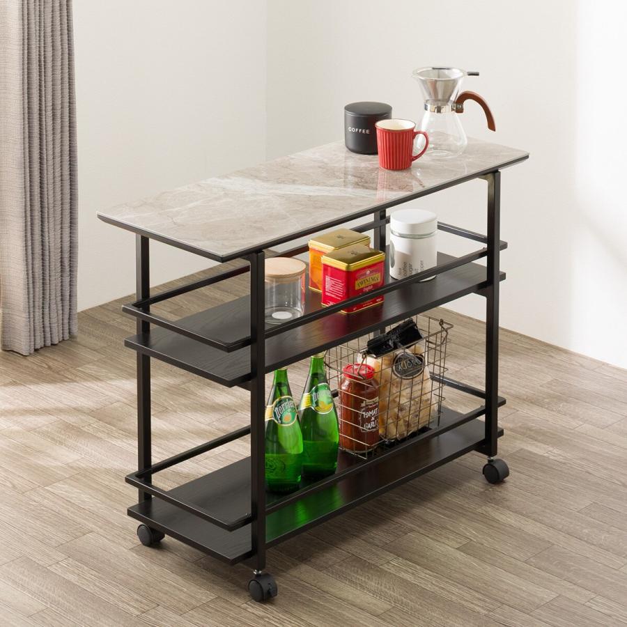 ニトリ（NITORI） セラミックワゴン(BE 90 TS341) キッチンワゴン