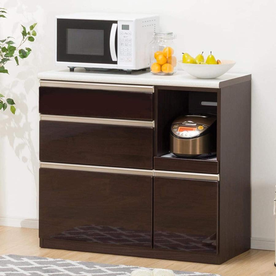 ニトリ（NITORI） 幅100 カウンター(アルミナ2 100CT DBR) ニトリ期間