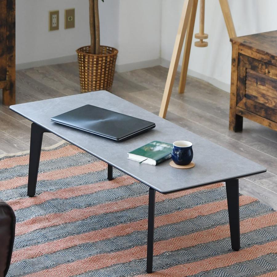 ニトリ（NITORI） セラミック天板センターテーブル（幅120cm GY