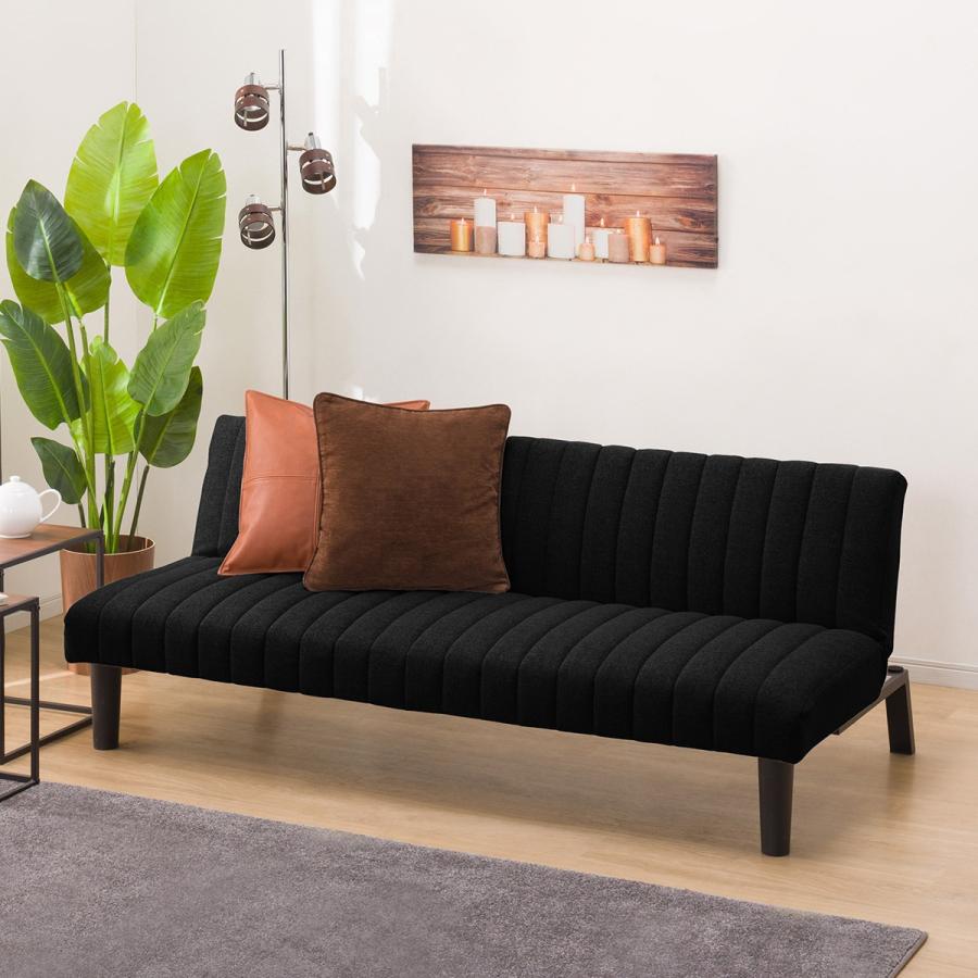 ニトリ（NITORI） 背もたれ3段階角度調整 ソファベッド (GS-SP BK） 3