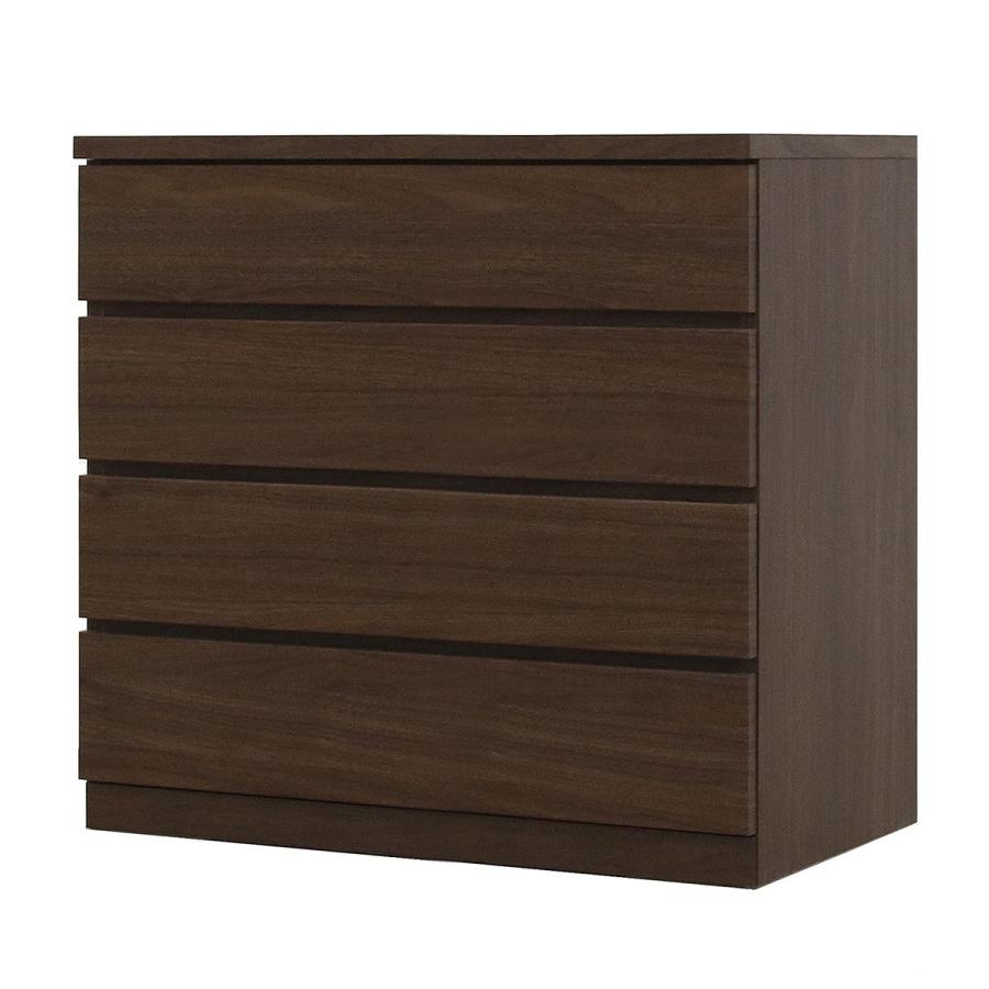 ニトリ（NITORI） 選べるチェスト80 4段 奥行44 ウォールナット タンス