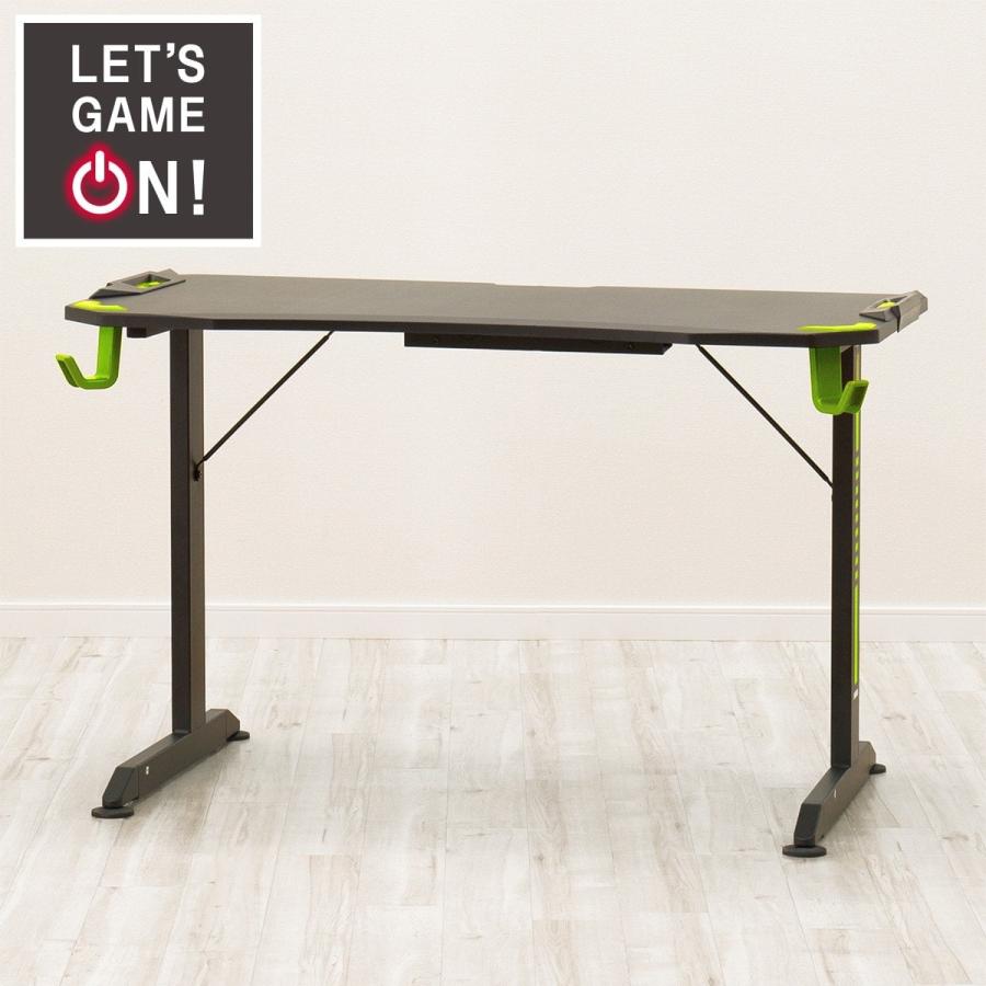 ニトリ（NITORI） 幅118cm ゲーミングデスク (GM001 118BK/GR