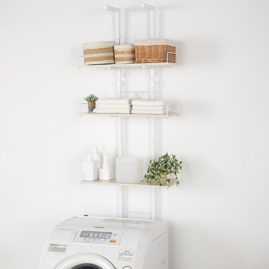 ニトリ（NITORI） 突っ張り洗濯機ラック(ホワイトウォッシュ BH07
