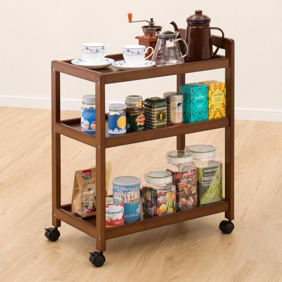 ニトリ（NITORI） ワゴン(オルガMBR) キッチンワゴン キッチンラック