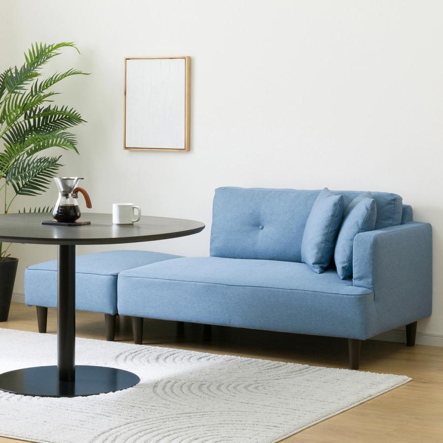 ニトリ（NITORI） カウチソファ (XL04 BL) ソファー ソファ 3人掛け