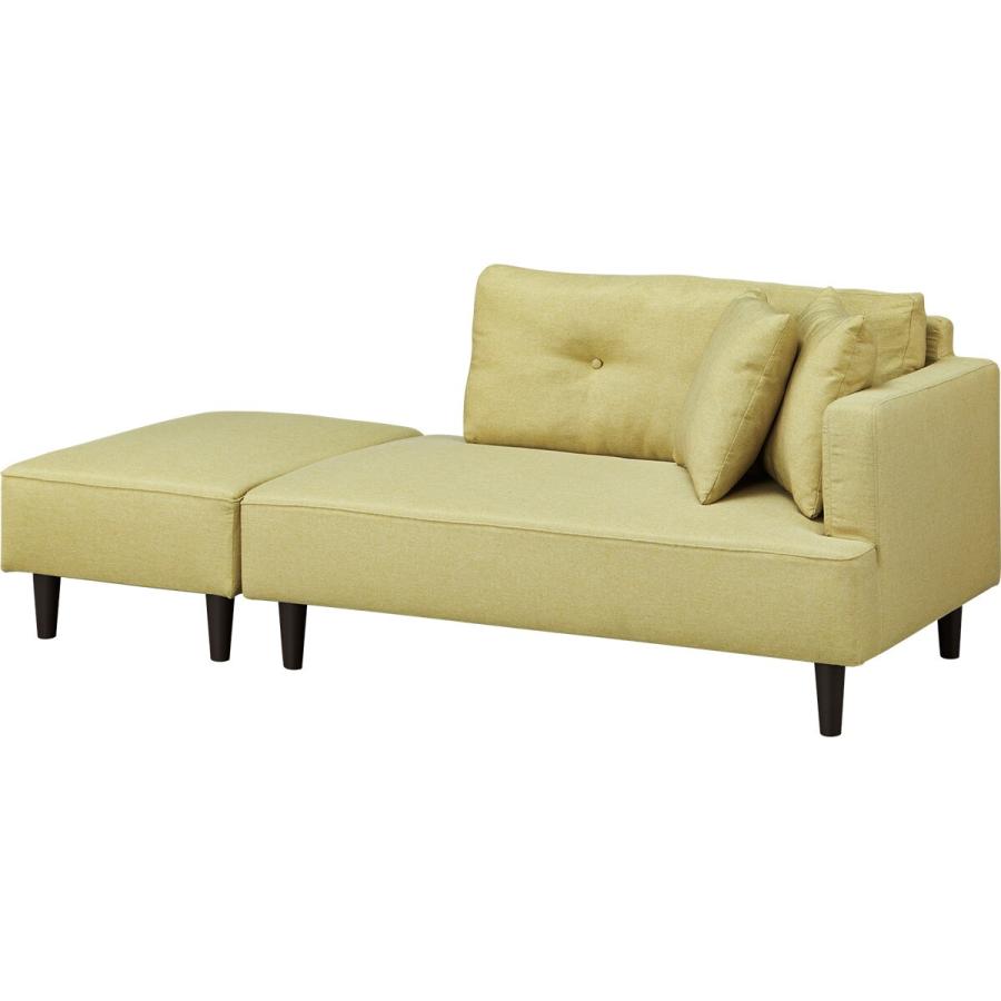 ニトリ（NITORI） カウチソファ (XL04 YGR) ソファー ソファ 3人掛け