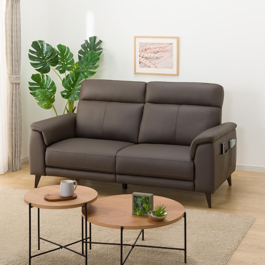 ニトリ（NITORI） 3人掛けソファ(LB07 革 DBR) : ニトリ Yahoo!店