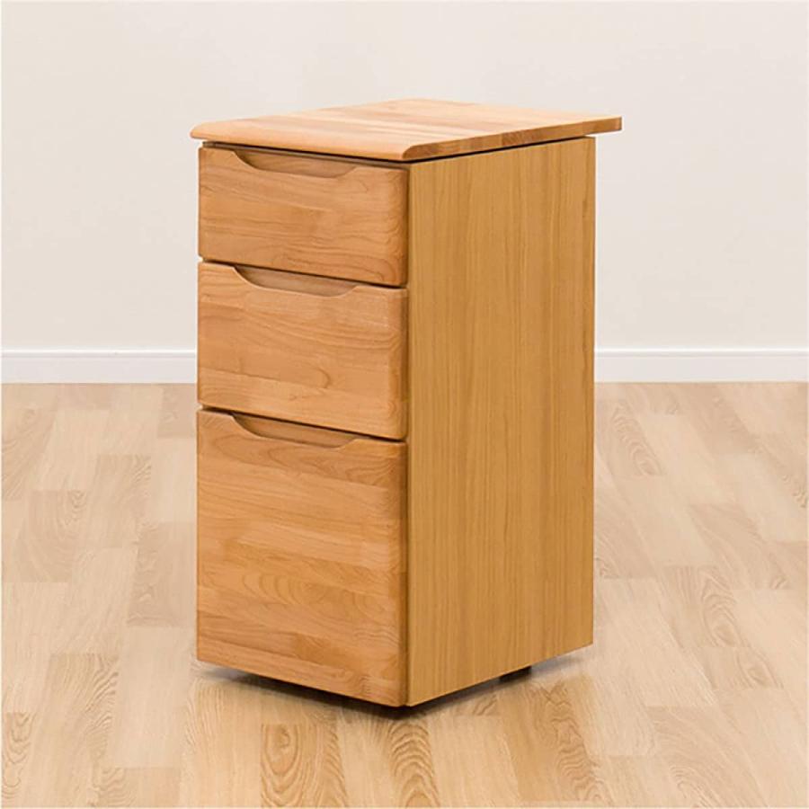 ニトリ（NITORI） 幅35cm デスクワゴン(アルナス LBR) : ニトリ Yahoo