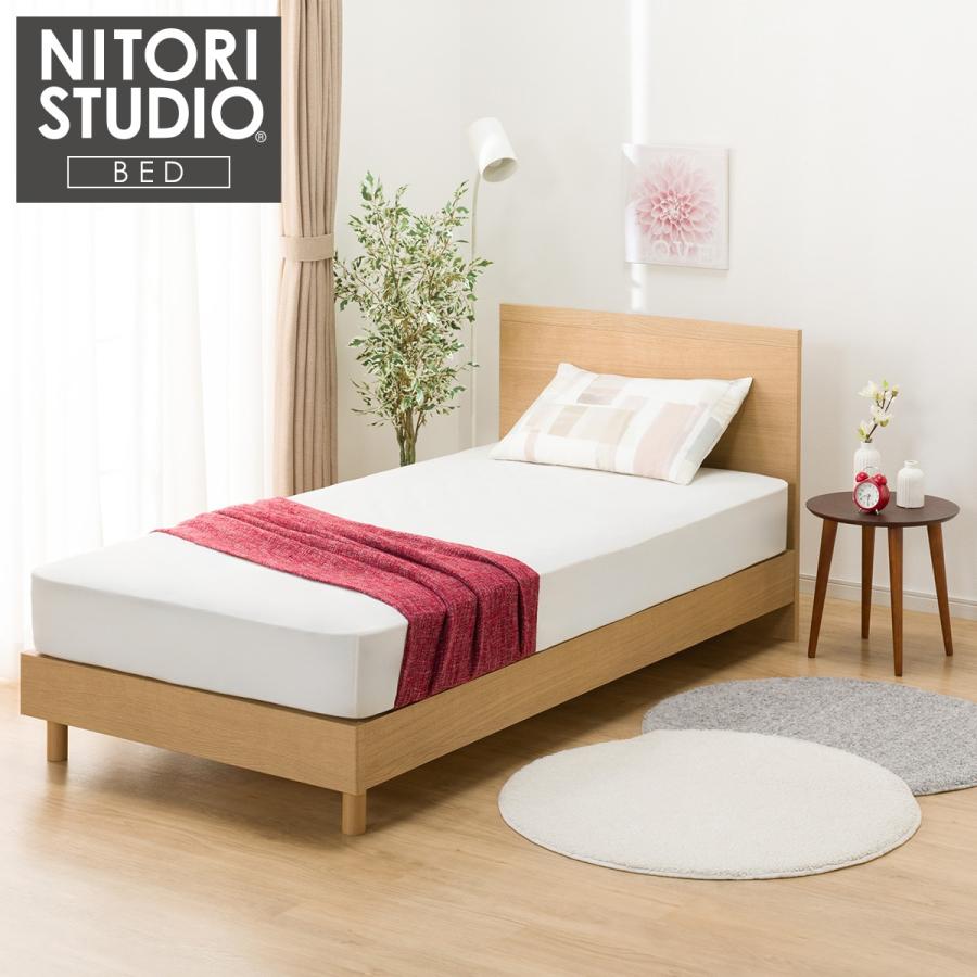 ニトリ（NITORI） シングルベッドフレーム(NS-001 LEG/LOW すのこ LBR