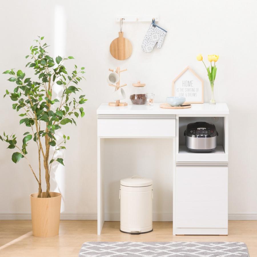 ニトリ（NITORI） キッチンカウンター(リガーレ100CT WH) キッチン収納