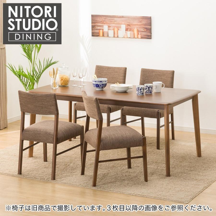 ニトリ（NITORI） ダイニングテーブル5点セット(T-01 165 MBR/C-57 MBR