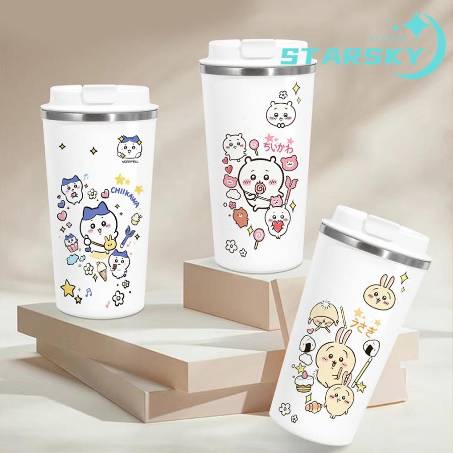 ちいかわ ハチワレ ウサギ コーヒーカップ タンブラー 水筒 500ml
