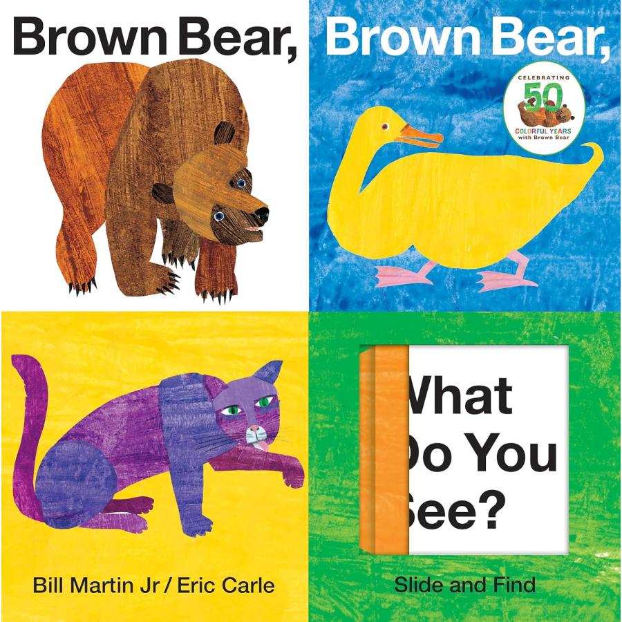 SLIDE AND FIND:BROWN BEAR,BROWN BEAR（英語絵本）スライドしかけ絵本
