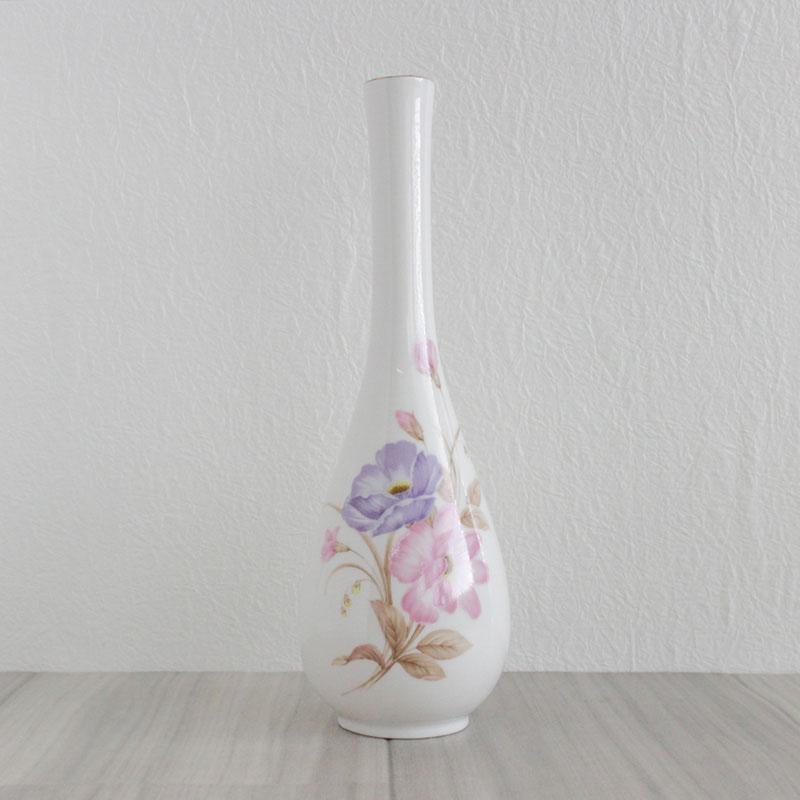 一輪挿し 花瓶 陶器 フラワーベース おしゃれ 磁器 インテリア / 花柄