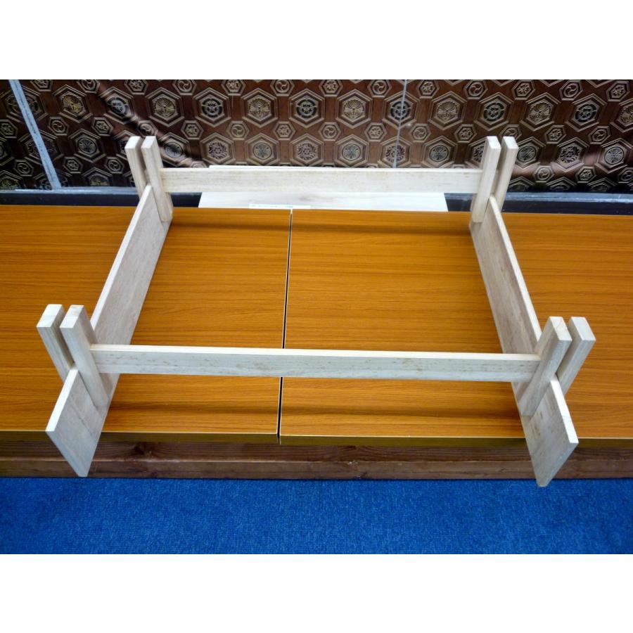 ひなまつり☆飾り台単品☆25号2段 組み立て式 桐白木 飾台(横幅