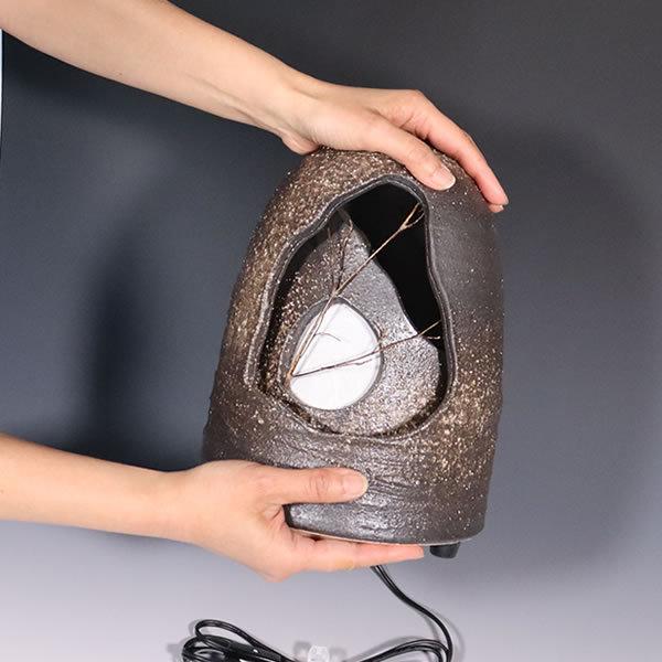 信楽焼 照明 陶器照明 灯り 和風照明 ライト 陶器ライト 行燈 あんどん