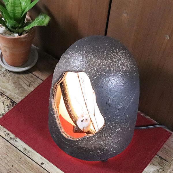 信楽焼 照明 陶器照明 灯り 和風照明 ライト 行燈 あんどん 和風