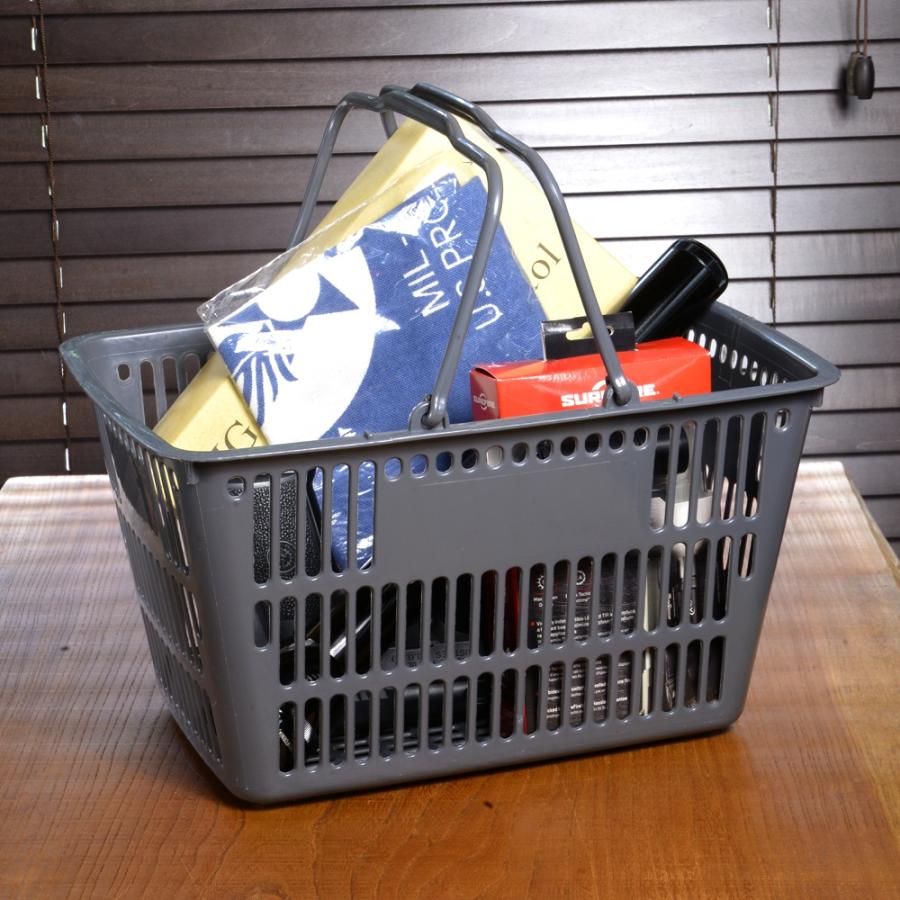 買い物カゴ 11L スモールサイズ ショッピングバスケット [ グレー ] 11