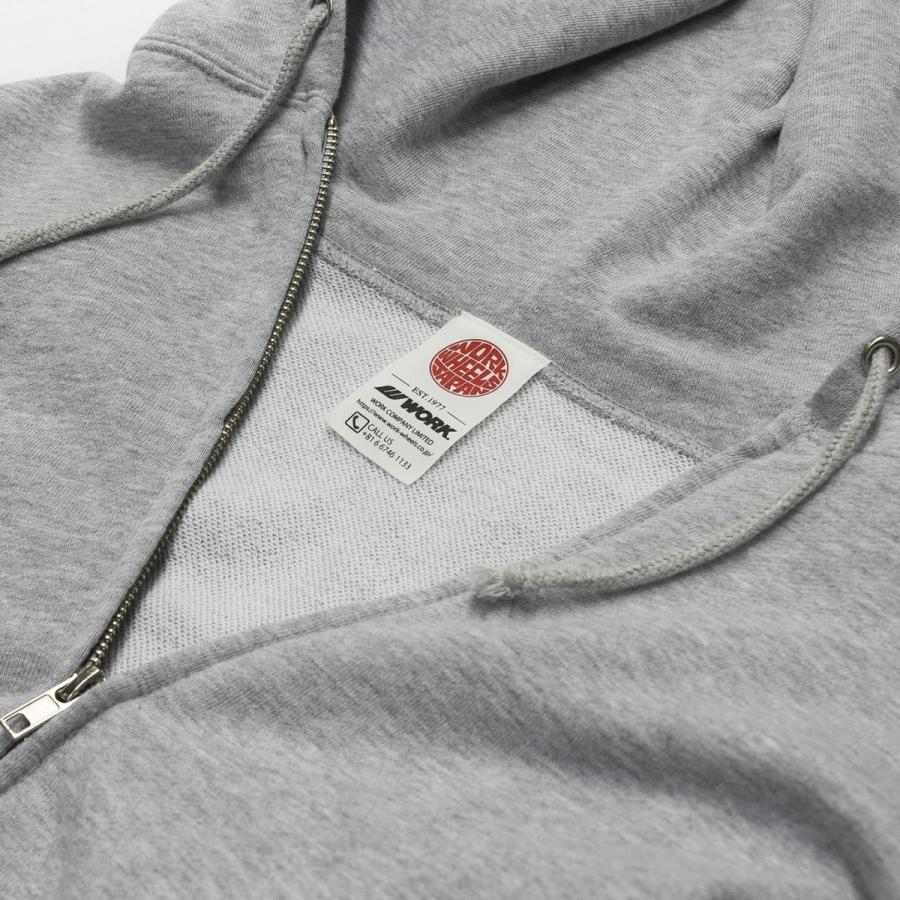 WORK(ワーク) オフィシャル パーカー 色はブラックとグレーより サイズ