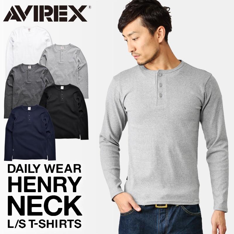 AVIREX（アヴィレックス） アビレックス Tシャツ 長袖 ヘンリーネック