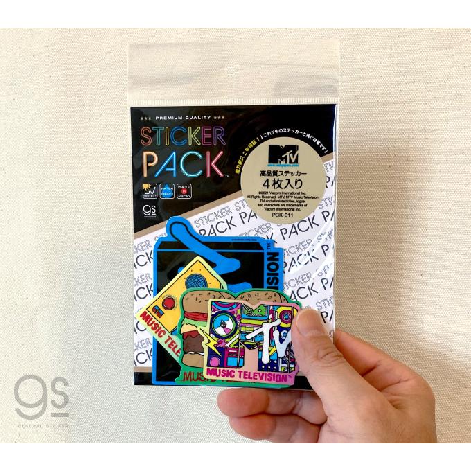 4枚セット ステッカーパック MTV ステッカー アソート 音楽