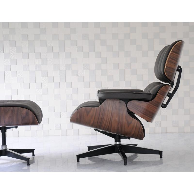 イームズ ラウンジチェア 本皮仕様 ダークブラウン×ウォールナット