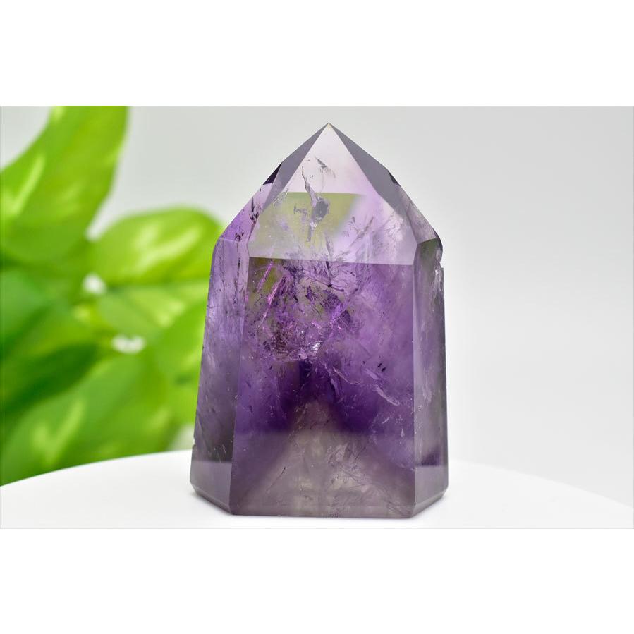 アメジスト ファントム (訳あり品) ポイント 六角柱 ブラジル産 幻影紫