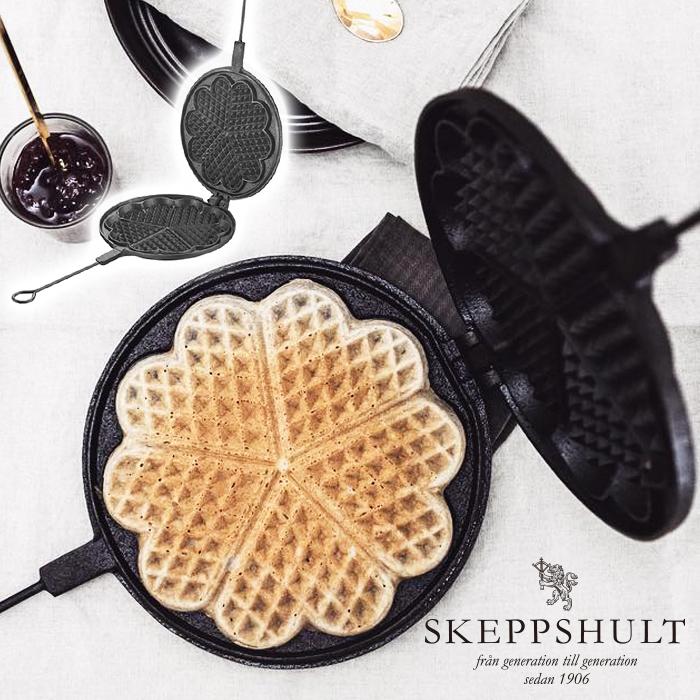 ワッフルアイアン 21cm オリジナル フライパン アウトドア キャンプ ス