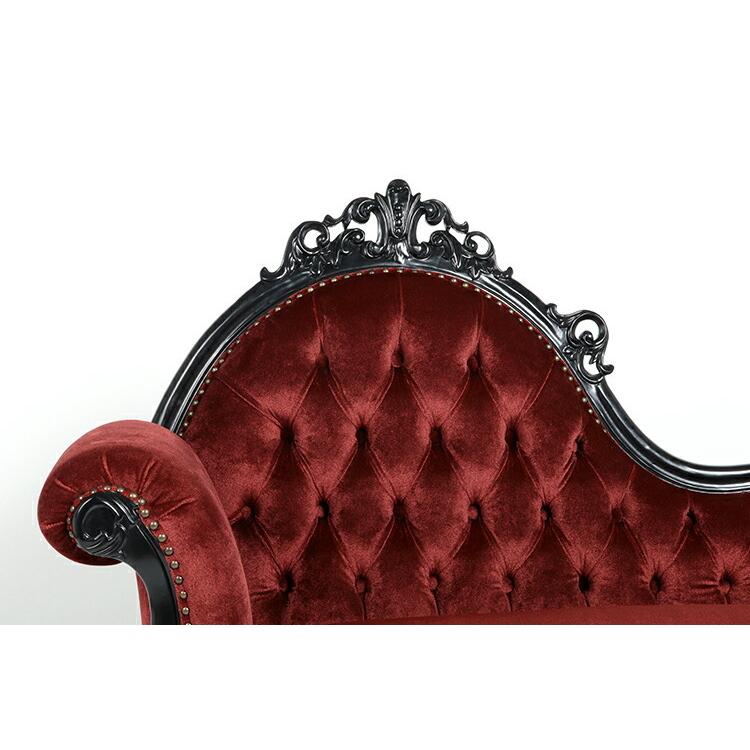 カウチソファ 2人掛けソファ ベンチソファ ロココ調 英国アンティーク