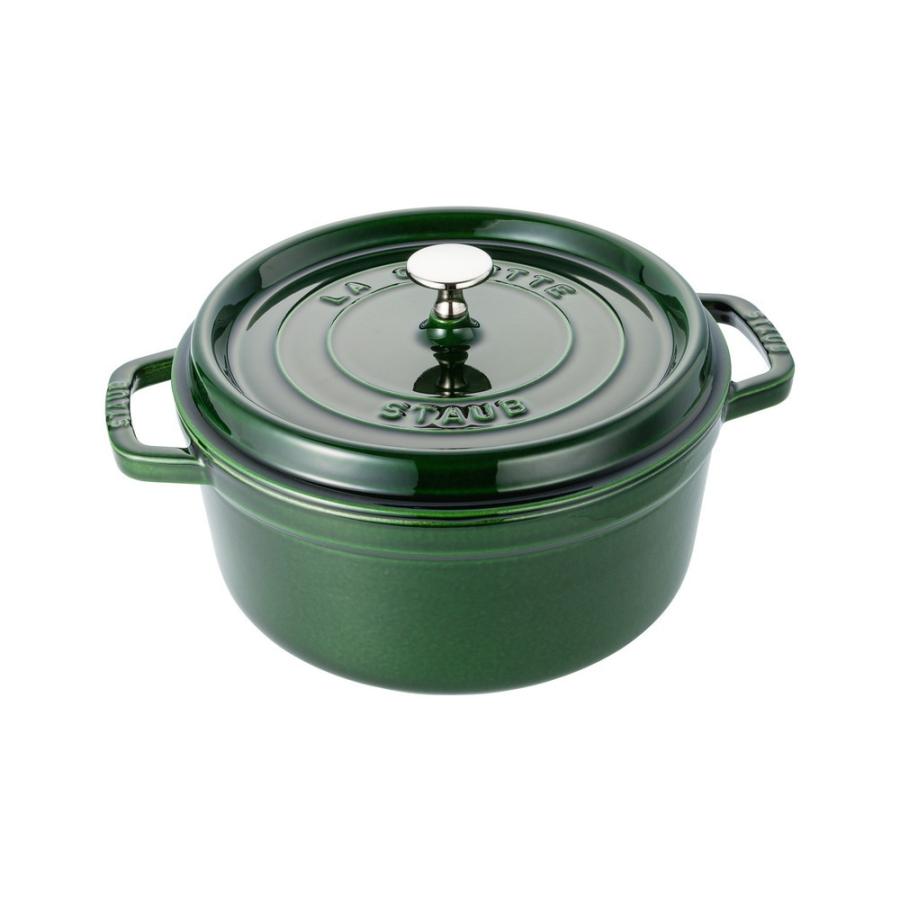 Staub（ストウブ） 鍋 ピコ・ココット ラウンド 24cm バジルグリーン