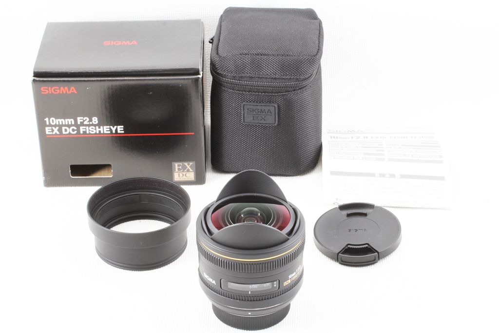 SIGMA シグマ 10mm F2.8 EX DC FISHEYE HSM キヤノン用 交換レンズ