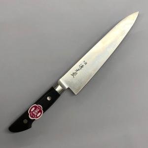 源 光金作 日本鋼 ハガネ 全鋼 牛刀 業務用包丁 240mm 24cm 錆びます