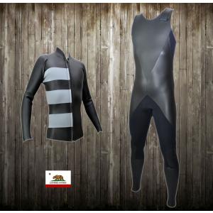 国内生産！classic smooth black ロングジョン＆ジャケットセット